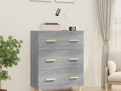 vidaXL puhvetkapp, hall Sonoma tamm, 70 x 34 x 90 cm tehispuit
