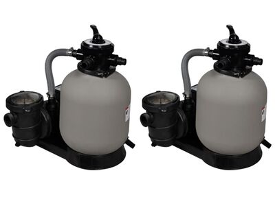 vidaXL liiva filterpumbad 2 tk, 600 W, 17 000 l/h