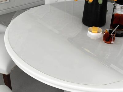 vidaXL lauakaitse, läbipaistev, Ø 120 cm, 1,6 mm, PVC