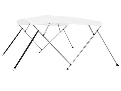 vidaXL 4 kaarega kaatri varikatus, valge 243x180x137 cm