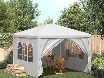 vidaXL peotelk 3 x 3 m, valge