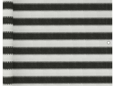vidaXL rõdusirm HDPE, 90 x 400 cm, antratsiit ja valge