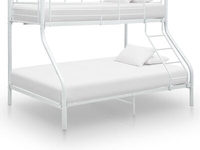 vidaXL narivoodi raam, valge, metall, 140 x 200 cm / 90 x 200 cm