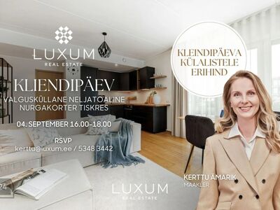 Kliendipäev 04.09 kl 16.-18.00 Kliendipäeval Erihind!