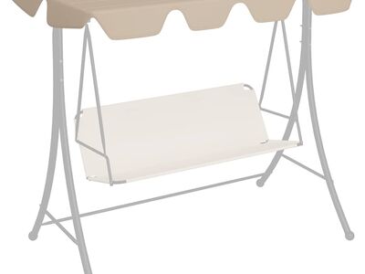 vidaXL aiakiige asenduskatus beež 188/168x145/110 cm