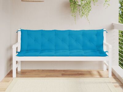 vidaXL aiapingi istmepadjad 2tk, helesinine, 180x50x7cm, oxford-kangas