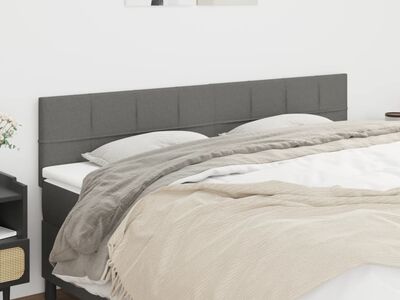vidaXL voodipeatsid, tumehall, 160x5x78/88 cm, kangas