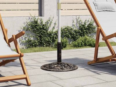 vidaXL päikesevarju alus, pronks, 12 kg, 48 cm, malm