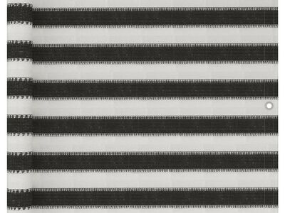 vidaXL rõdusirm HDPE, 90 x 500 cm, antratsiithall ja valge