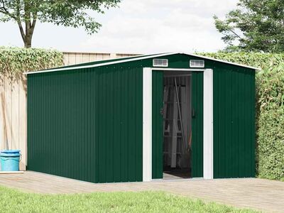 vidaXL aiakuur 257 x 298 x 178 cm metallist, roheline