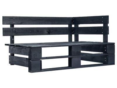 vidaXL kaubaalusest nurgapink, puit, must