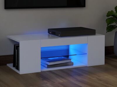 vidaXL telerialus LED-tuledega, valge, 90 x 39 x 30 cm