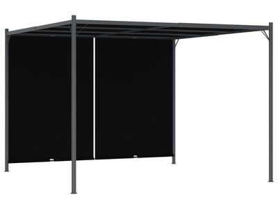 vidaXL lehtla eemaldatava katusega 3 x 3 m, antratsiithall