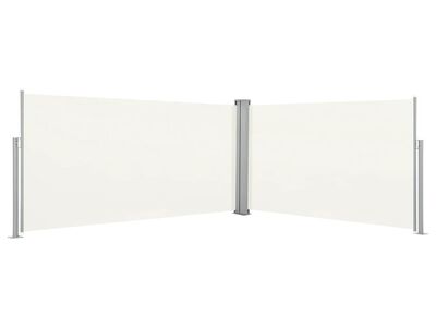 vidaXL lahtitõmmatav küljesein 160 x 600 cm, kreemjas valge
