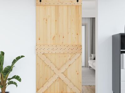 vidaXL uks, NARVIK, 100x210 cm, männipuit