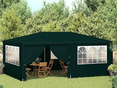 vidaXL professionaalne peotelk külgseintega, 4x6 m, roheline 90 g/m²