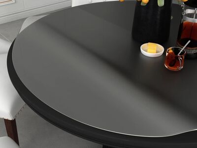 vidaXL lauakaitse, matt, Ø 100 cm, 1,6 mm, PVC