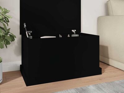 vidaXL hoiukast, must, 70x40x38 cm, tehispuit