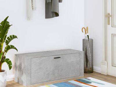 vidaXL seina kingakapp, betoonhall, 100 x 35 x 38 cm, tehispuit