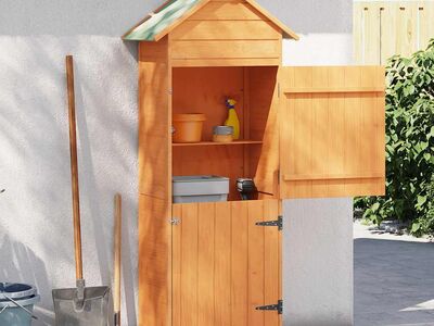 vidaXL aia hoiukapp, pruun 42,5 x 64 x 190 cm