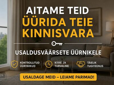 Korteriomanikule: pakkume  maakleri teenus!