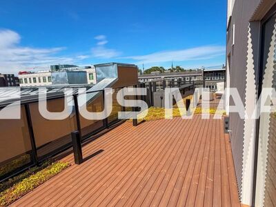 Privaatne ja päikeseküllane 26 m² terrass! Mugavustega kodu.
