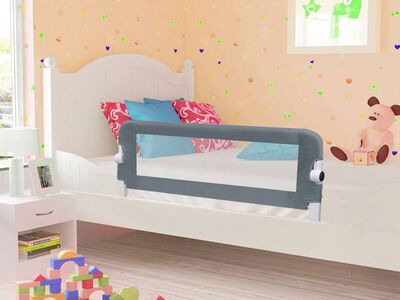 vidaXL voodipiire väikelapse voodile, hall, 102 x 42 cm, polüester