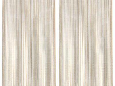 vidaXL nöörkardinad 2 tk, 100 x 250 cm, beež