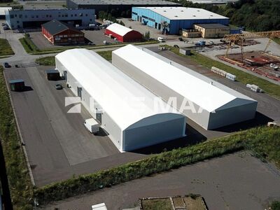 Müüa tootmis ja ärimaa kinnistu, millel asub 2 PVC halli