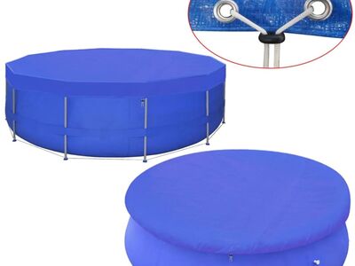 vidaXL basseinikate PE, ümar 460 cm 90 g/m²