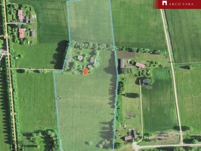 Kõrghaljastusega maatükk koos lagunenud hoonetega