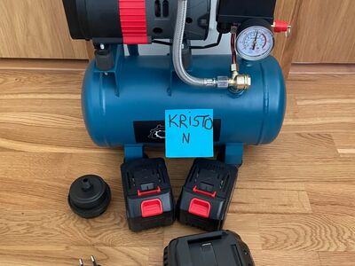 Akukompressor 6L 2x 3ah akuga 18v