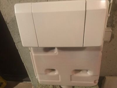 WC vajutusnupuga plaat