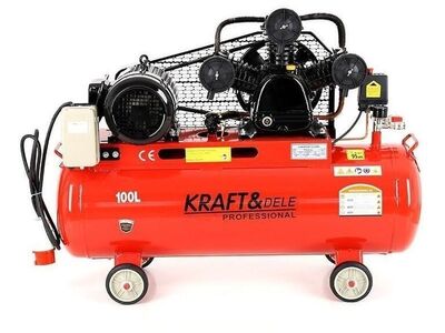 3-kolviline õlikompressor KD1477 100L, separaator