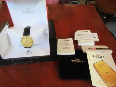 Tissot kuldkäekell meestele (täiskomplekt)