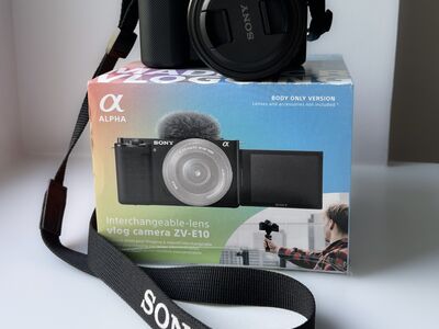 Sony ZV-E10 kaamera + Sony FE 50mm f/1.8 objektiiv