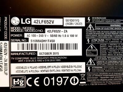 Televiisor LG  42LF652V-ZA