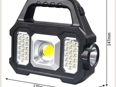 LED matka taskulamp, USB-laetav