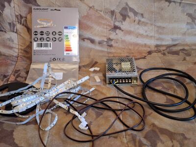 LED Adaper koos 5m 6500K LED ribaga