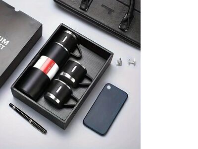 Termos roostevabast terasest 500ml + 2 tassi