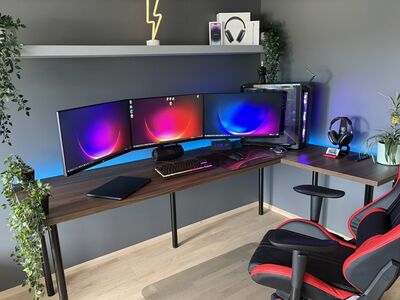 Korralik arvuti + 3 monitori