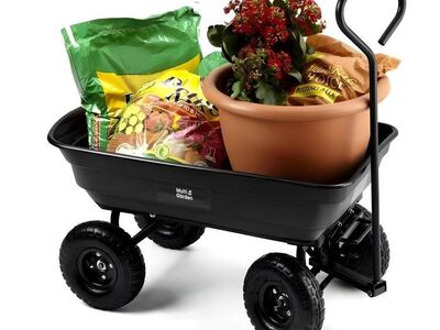 Järelveetav kallutatav aiakäru kuni 200 kg