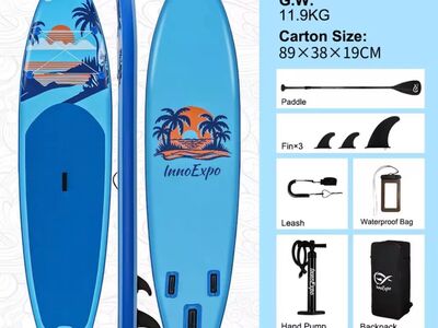 SUP laud 335x84x15cm 190kg + tarvikud