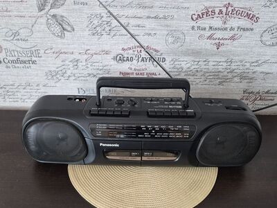 Panasonic RX-T530 raadio/duubelkassettmakk/retro