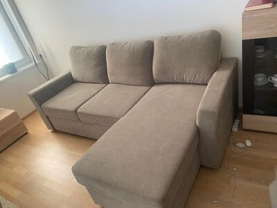 L-kujuline diivanvoodi panipaigaga – Väga heas kor