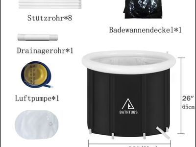 Kokkupandav jäävann 80cm suur täispuhutav vann