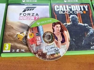 5 Xbox One mängu (COD AW, Forza Horizon 2 jt)