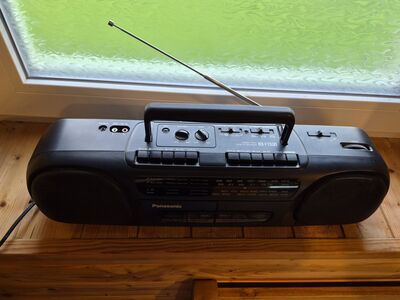 Panasonic raadio duubelkassettmakk retro