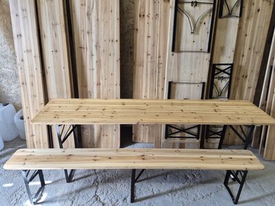 Õllemööbli komplekt 220x50cm, kasutatud