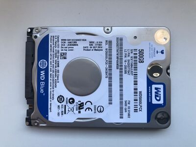 HDD WD 500GB 2.5'' sülearvutile